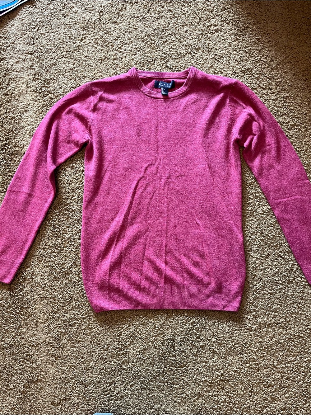 Women's Crewneck Cashmere-Blend Sweater - Pink